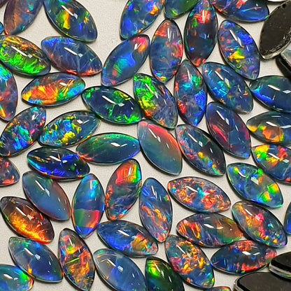 13285.0 - 10x5 mm Marquise Navette cut Opal Triplets Made from Australian Opal of Superb Quality Contact us for matching pairs or colours