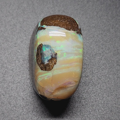54079.0 - Highly Polished Australian Queensland Boulder Opal Specimen or Ornamental piece with colour bandings 30x20xH:30mm 32gr 162 carats