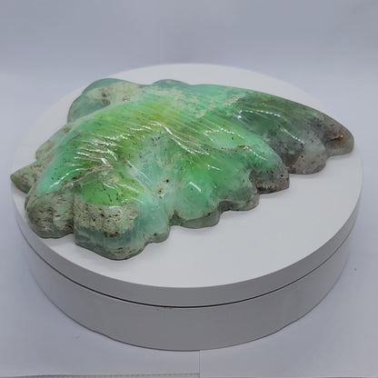 53987.0 - Natural Australian Chrysoprase carved into the iconic Ayers Rock Using Actual Proportions for sale 360 grams 140 x 100 x 25 mm