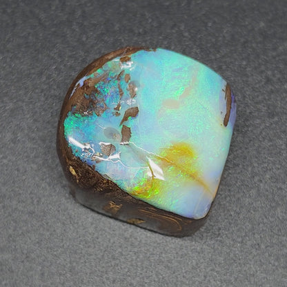 54080.0 - Highly Polished Australian Queensland Boulder Opal, Use as Picture stone Specimen or Ornamental piece 27x27xH:20mm 29gr 162 carats