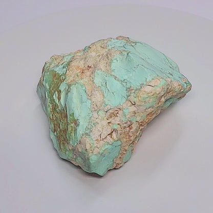 54060.0 - One piece of rough Natural Australian Turquoise Not Treated and Very Rare 535 carats 60 x 55 x 35 mm In a soft pastel blue colour