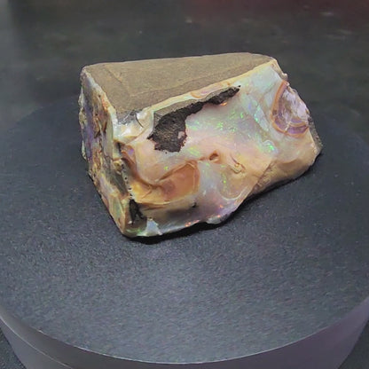 54086.0 - Two sided Australian Queensland Boulder Opal rough for sale 250 gr suitable for cutting or leave as opal specimen with flat base