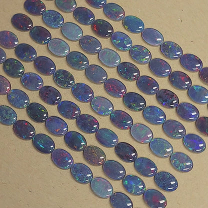 13088.0 - 14x10 mm Oval Cabochon Cut Australian Opal Triplets Made in Australia from Natural Australian Opal for sale at wholesale prices