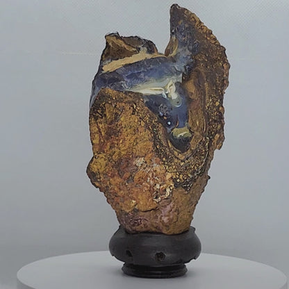 54139.0 - Natural rough Boulder Opal specimen Very interesting and a great piece mantle piece 130 x 100 x 70 mm 780 grams